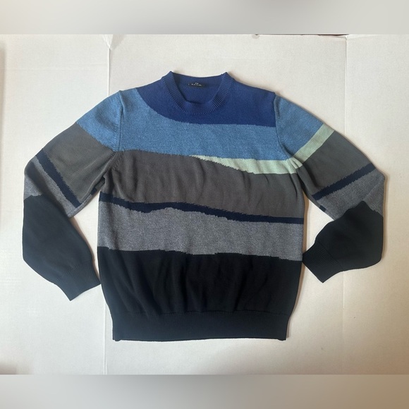 PS Paul Smith Color Block Wool/Cotton Sweater Size XL Excellent Condition! - Picture 3 of 10